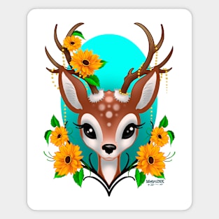 It’s Sunflowers Deer Magnet